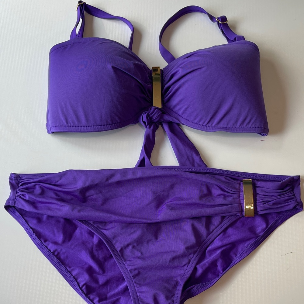 2bamboo Purple Bikini Set